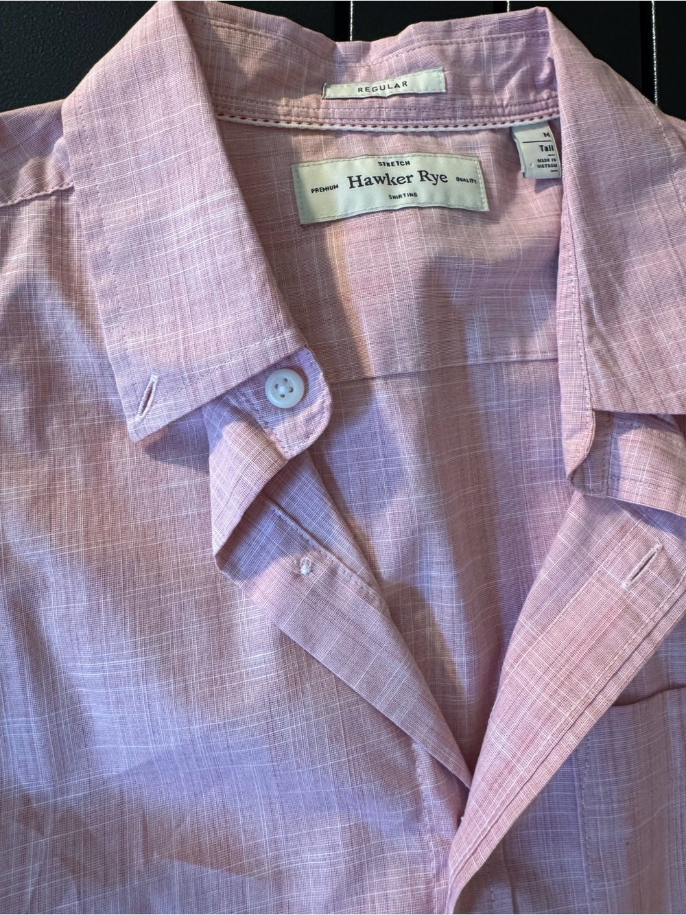 Men's Pink Long-Sleeve Shirt - Tall Fit